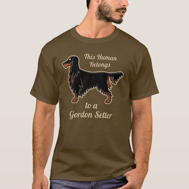 Gordon Setter Icon T - Shirt (Vorderseite)