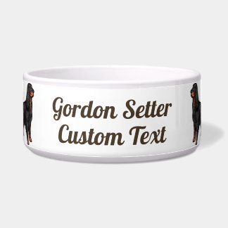 Gordon Setter Illustration Napf