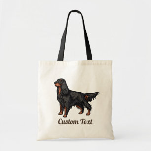 Gordon Setter Illustration Tote Bag Tragetasche