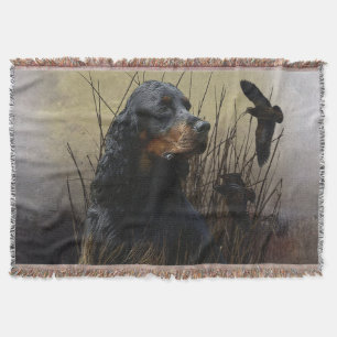 Gordon Setter , Jagdbegleiter Decke
