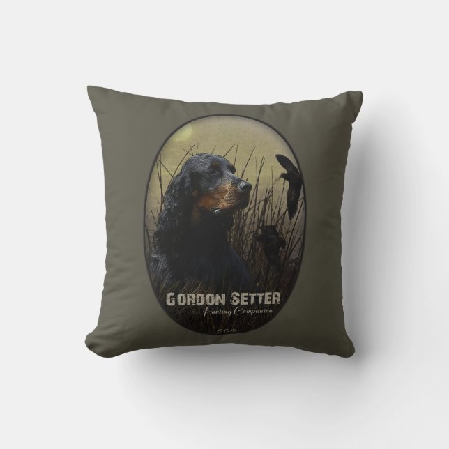 Gordon Setter , Jagdbegleiter Kissen (Vorderseite)