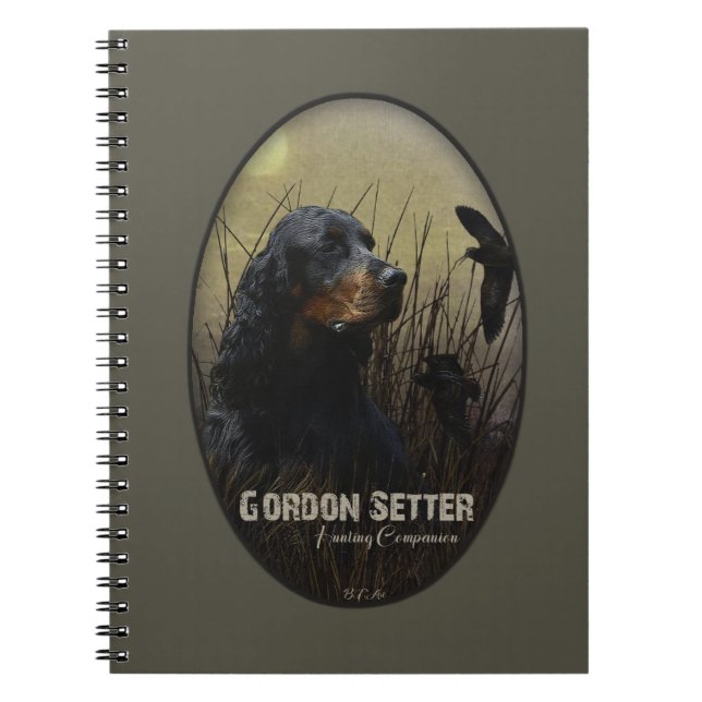 Gordon Setter , Jagdbegleiter Notizblock (Vorderseite)