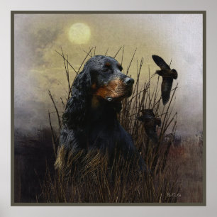 Gordon Setter , Jagdbegleiter Poster