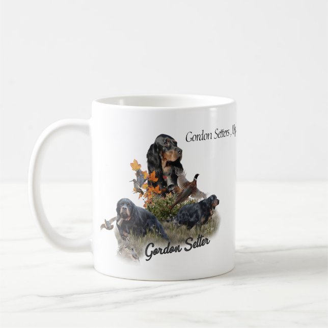 Gordon Setter Kaffeetasse (Links)