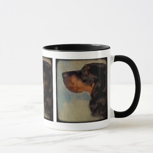 Gordon Setter Keramik Tasse (Rechts)