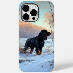 Gordon Setter lässt es Weihnachten schnee Case-Mate iPhone 14 Pro Max Hülle