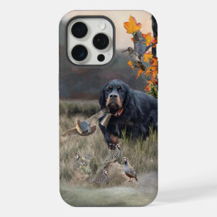 Gordon Setter, Leidenschaft für Vögel, Kunst iPhone 15 Pro Max Hülle