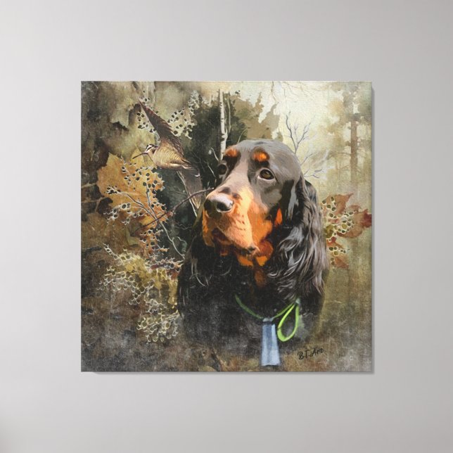 Gordon Setter Leinwanddruck (Vorderseite)