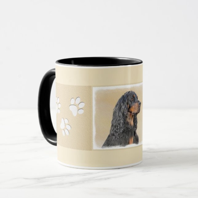 Gordon Setter Malerei - Niedliche Original Hunde K Tasse (Vorderseite Links)