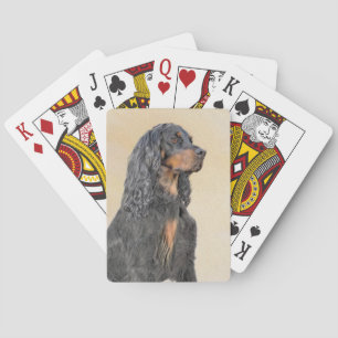 Gordon Setter Malerei - Süße originelle Hundekunst Spielkarten