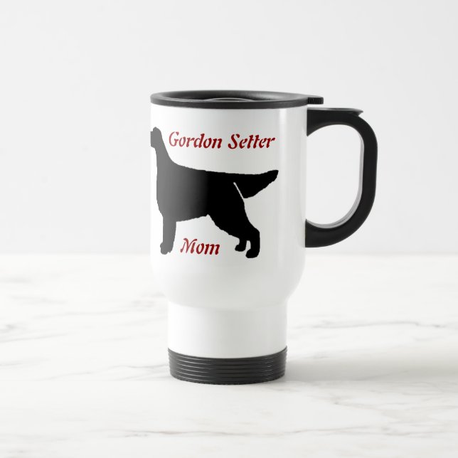 Gordon Setter Mama Aluminium Tasse (Rechts)