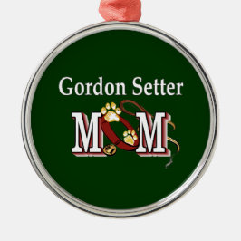 Gordon Setter Mama Geschenke Silbernes Ornament
