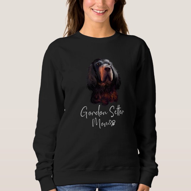 Gordon Setter Mama Niedlich Puppy Dog Owner Gordon Sweatshirt (Vorderseite)