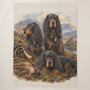 Gordon Setter mit Fasanen, Kunst Sherpadecke