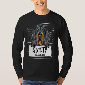 Gordon Setter Mugshot Schuldiger Hund T-Shirt