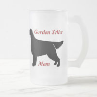 Gordon Setter Mutter Frostglas Tasse