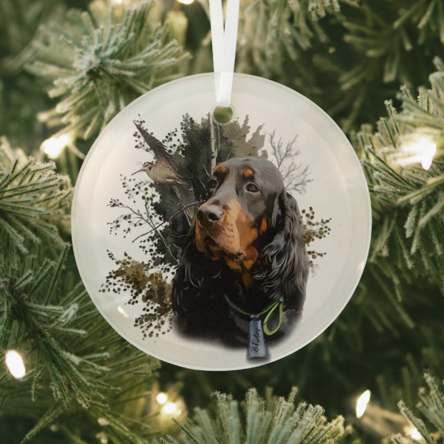 Gordon Setter Ornament Aus Glas (InSitu)