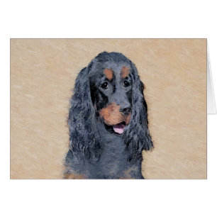 Gordon Setter Painting - Niedliche Original Dog Ar