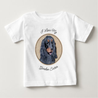 Gordon Setter Painting - Niedliche Original Dog Ar Baby T-shirt