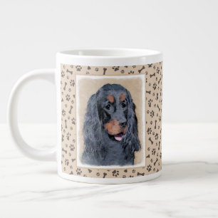 Gordon Setter Painting - Niedliche Original Dog Ar Jumbo-Tasse