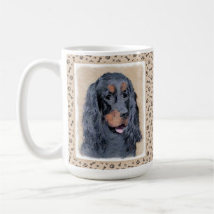 Gordon Setter Painting - Niedliche Original Dog Ar Kaffeetasse