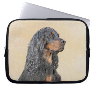 Gordon Setter Painting - Niedliche Original Dog Ar Laptopschutzhülle