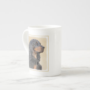 Gordon Setter Painting - Niedliche Original Dog Ar Prozellantasse