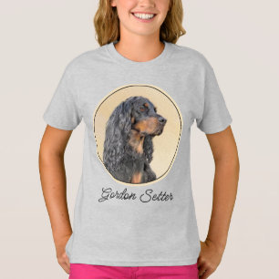 Gordon Setter Painting - Niedliche Original Dog Ar T-Shirt