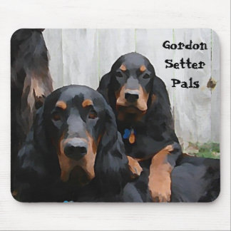 Gordon Setter Pals Malen auf einem Mousepad