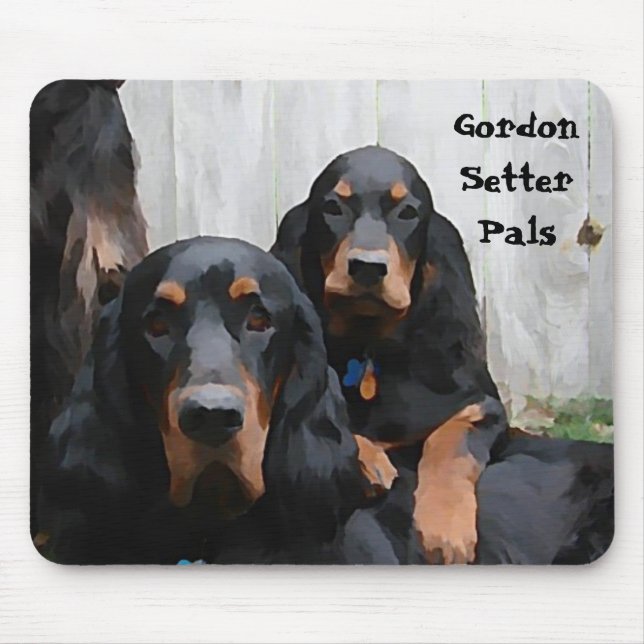 Gordon Setter Pals Malen auf einem Mousepad (Vorne)