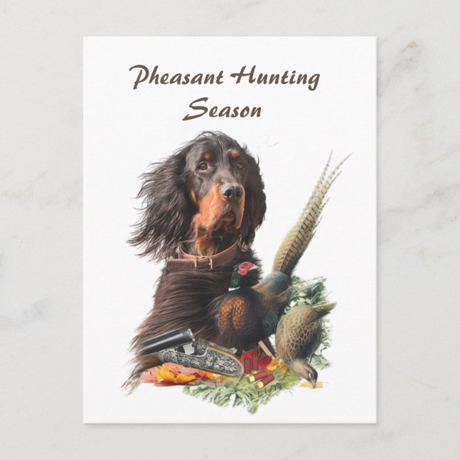 Gordon Setter Postkarte (Vorderseite)