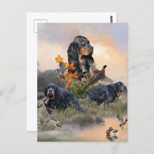 Gordon Setter Postkarte