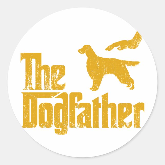 Gordon Setter Runder Aufkleber (Vorderseite)