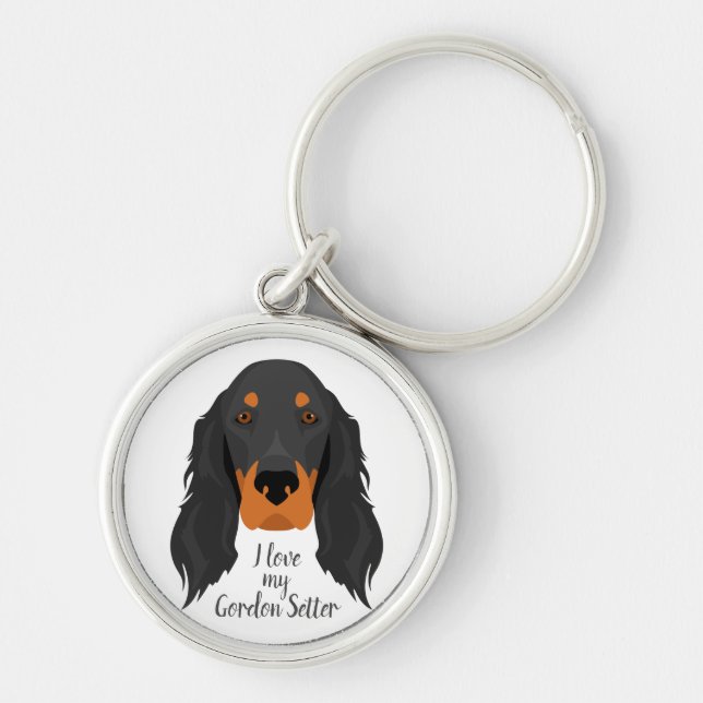 Gordon Setter Schlüsselanhänger (Vorne)