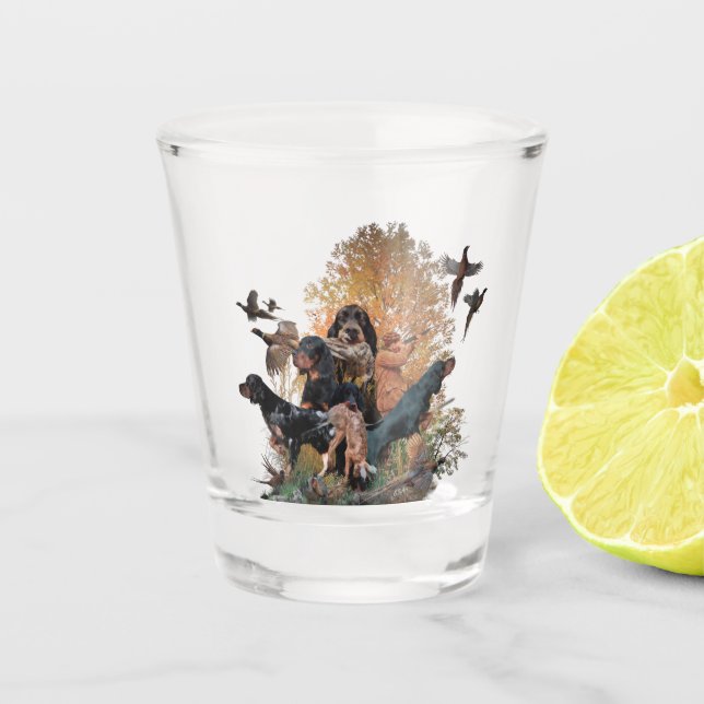 Gordon Setter Schnapsglas (Vorderseite)