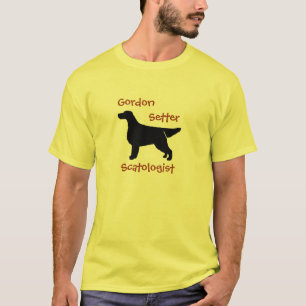 Gordon Setter Skatologe Baumwoll-T-Shirt T-Shirt
