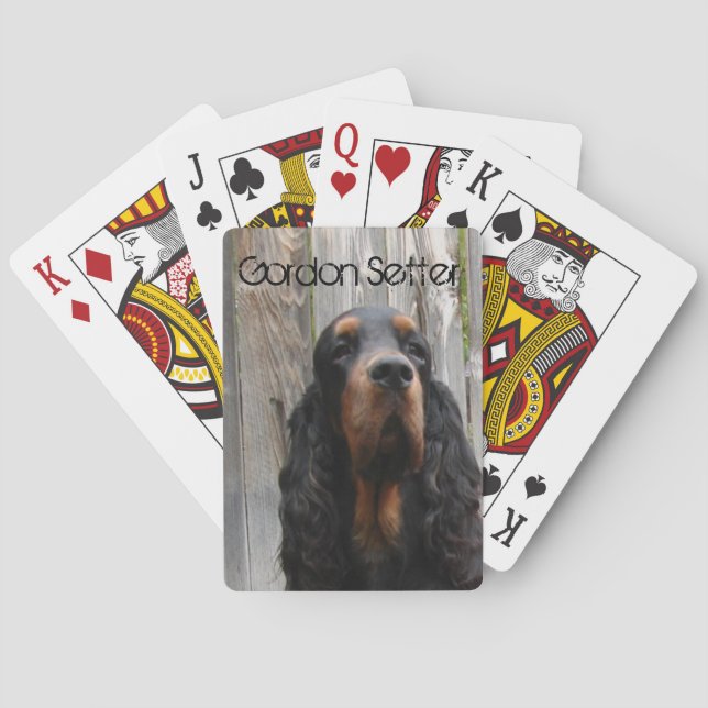 Gordon Setter Spielkarten (Rückseite)