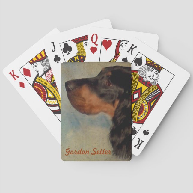 Gordon Setter Spielkarten (Rückseite)