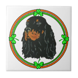 Gordon Setter St Patricks Fliese