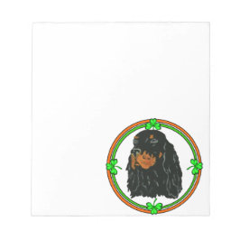 Gordon Setter St Patricks Notizblock