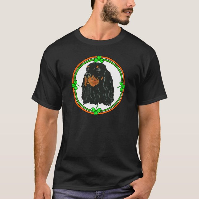Gordon Setter St Patricks T-Shirt (Vorderseite)