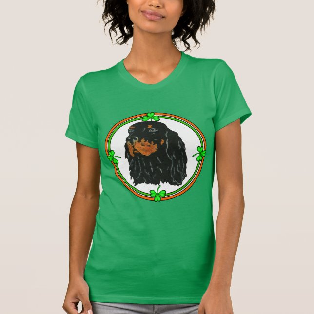 Gordon Setter St Patricks T-Shirt (Vorderseite)