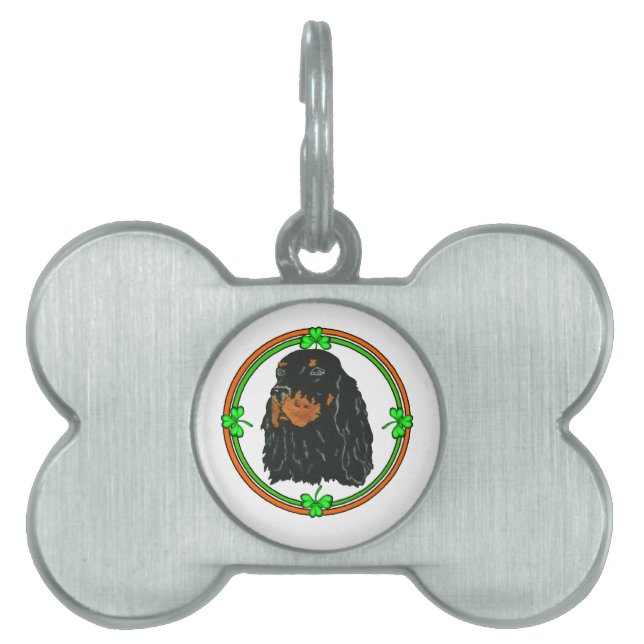 Gordon Setter St Patricks Tiermarke (Vorderseite)