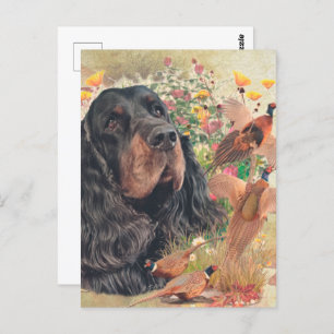 Gordon Setter Tapestry Poster Acryltripty Postkarte