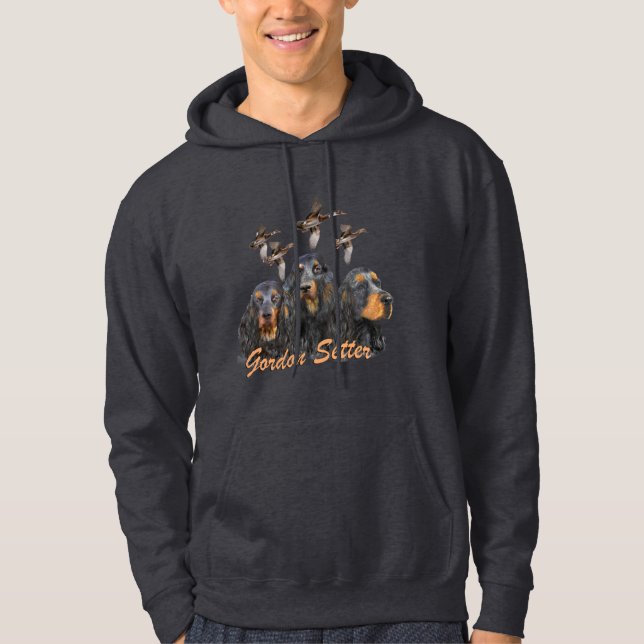 Gordon Setter Trio Jagd Hoodie (Vorderseite)