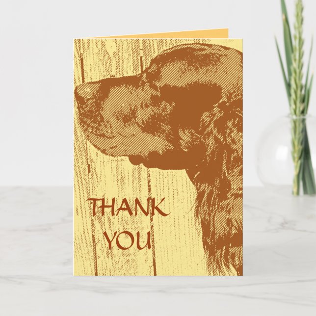 Gordon Setter Vielen Dank Note Card Dankeskarte (Vorderseite)