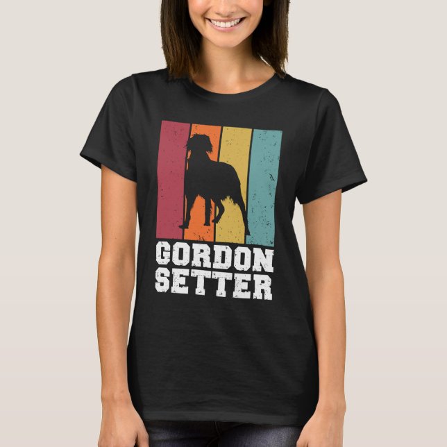 Gordon Setter Vintage  1 T-Shirt (Vorderseite)