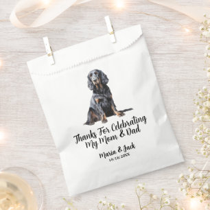 Gordon Setter Vollfarbenprägung Geschenktütchen