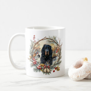 Gordon Setter Weihnachtsfreude – Saisonale Hundeku Kaffeetasse
