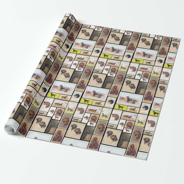 Gordon Setter Zigarettenkarten Geschenkpapier (Ungerollt)